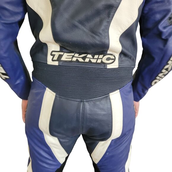 Teknic Chicane Leather One Piece Motorcycle Track Racing Suit Purple Size 44 - Picture 10 of 11